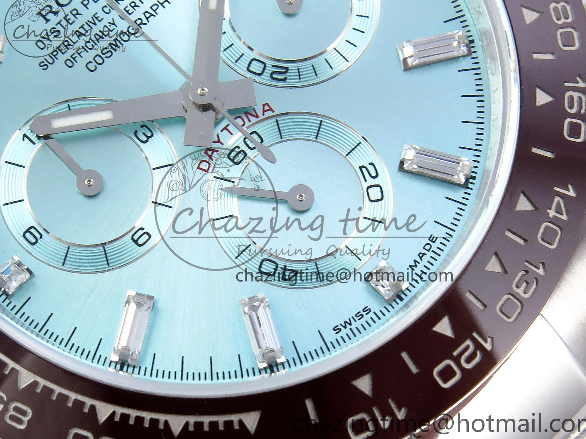 MiroTime 0225 SportInspired DAYTONA 116506 QF 1:1 BEST EDITION ICE BLUE DIAL CRYSTAL MARKERS ON SS BRACELET SH4130 V3 (GAIN WEIGHT) 1770